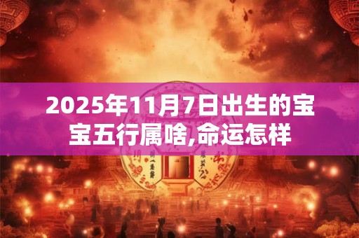 2026年11月7日出生的宝宝五行属啥,命运怎样 2026年11月7日出生的宝宝五行属啥,命运怎样