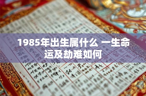 1985年出生属什么 一生命运及劫难如何