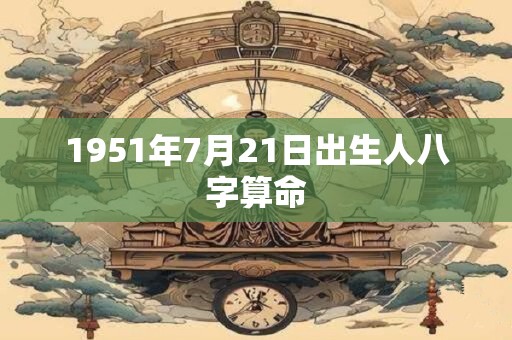 1951年7月21日出生人八字算命 1951年7月21日出生人八字算命