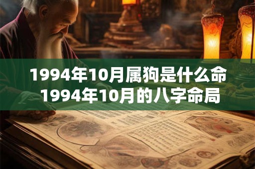 1994年10月属狗是什么命 1994年10月的八字命局