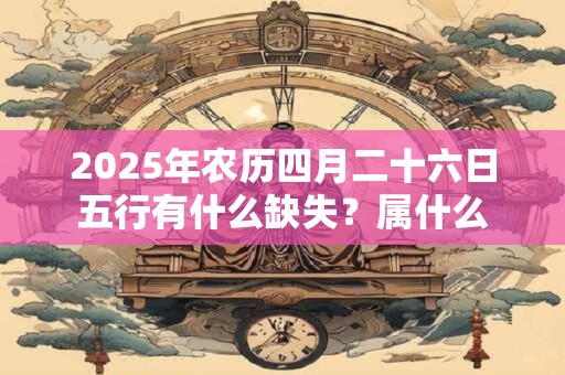 2025年农历四月二十六日五行有什么缺失？属什么