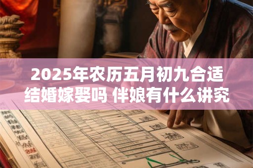 2026年农历五月初九合适结婚嫁娶吗 伴娘有什么讲究 2026年农历五月初九合适结婚嫁娶吗 伴娘有什么讲究