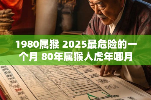 1980属猴 2025最危险的一个月 80年属猴人虎年哪月危险