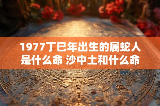 1977丁巳年出生的属蛇人是什么命 沙中土和什么命最配