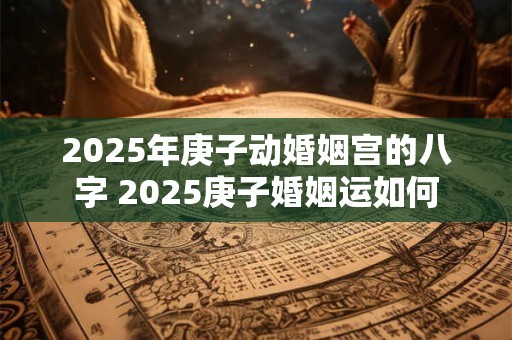 2025年庚子动婚姻宫的八字 2025庚子婚姻运如何