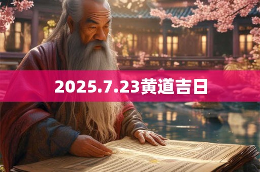 2025.7.23黄道吉日