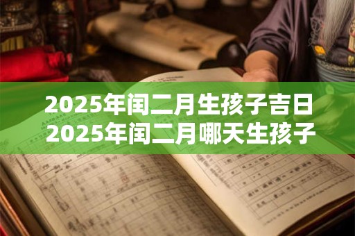 2025年闰二月生孩子吉日 2025年闰二月哪天生孩子最吉利