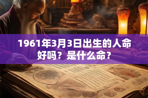 1961年3月3日出生的人命好吗？是什么命？