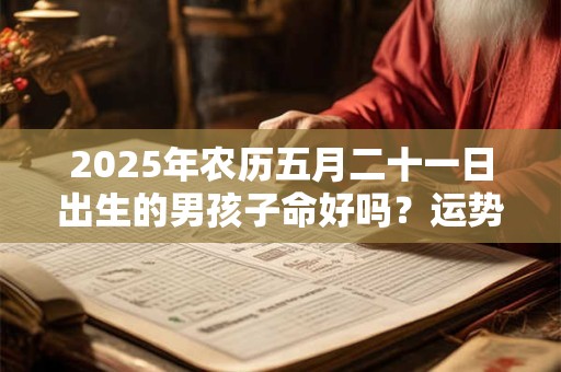 2025年农历五月二十一日出生的男孩子命好吗？运势怎么样
