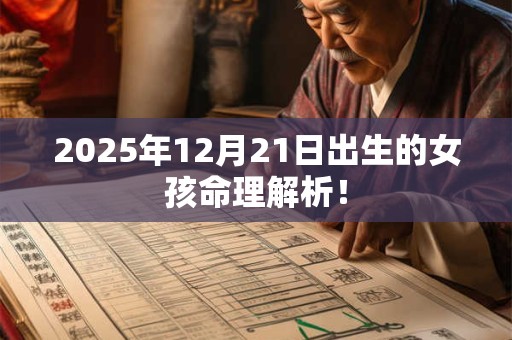 2025年12月21日出生的女孩命理解析！