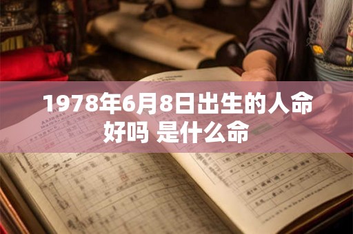 1978年6月8日出生的人命好吗 是什么命 1978年6月8日出生的人命好吗 是什么命