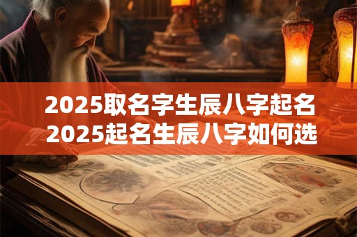 2025取名字生辰八字起名 2025起名生辰八字如何选择
