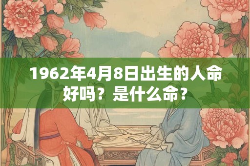 1962年4月8日出生的人命好吗？是什么命？