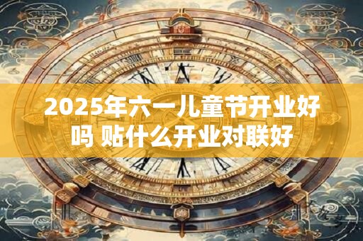 2025年六一儿童节开业好吗 贴什么开业对联好
