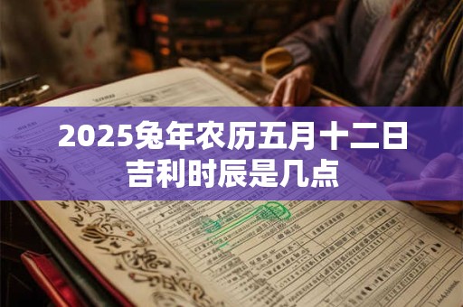 2026兔年农历五月十二日吉利时辰是几点