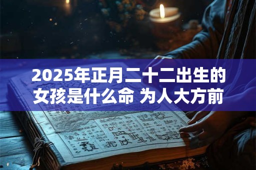 2025年正月二十二出生的女孩是什么命 为人大方前程良好 2025年正月二十二出生的女孩是什么命 为人大方前程良好