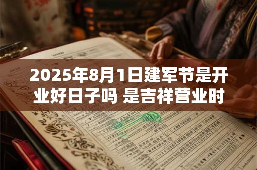2025年8月1日建军节是开业好日子吗 是吉祥营业时机吗？