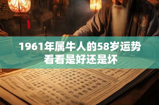 1961年属牛人的58岁运势 看看是好还是坏