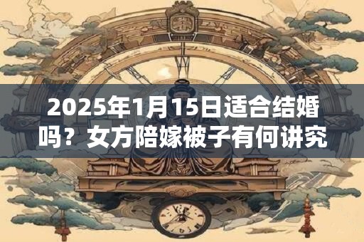 2025年1月15日适合结婚吗？女方陪嫁被子有何讲究？