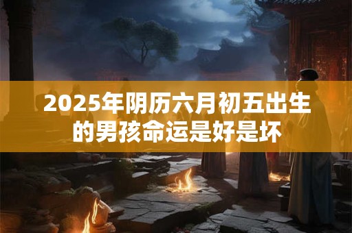 2025年阴历六月初五出生的男孩命运是好是坏