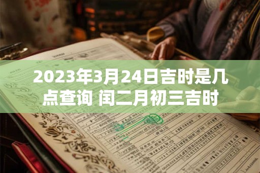 2023年3月24日吉时是几点查询 闰二月初三吉时