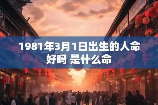 1981年3月1日出生的人命好吗 是什么命