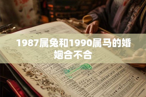 1987属兔和1990属马的婚姻合不合