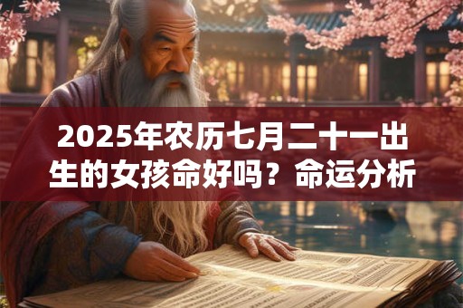 2025年农历七月二十一出生的女孩命好吗？命运分析大全