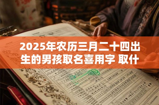 2025年农历三月二十四出生的男孩取名喜用字 取什么名字比较吉利