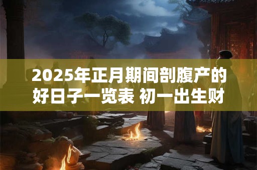 2025年正月期间剖腹产的好日子一览表 初一出生财星高照