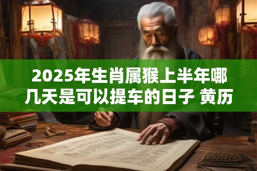 2025年生肖属猴上半年哪几天是可以提车的日子 黄历分析
