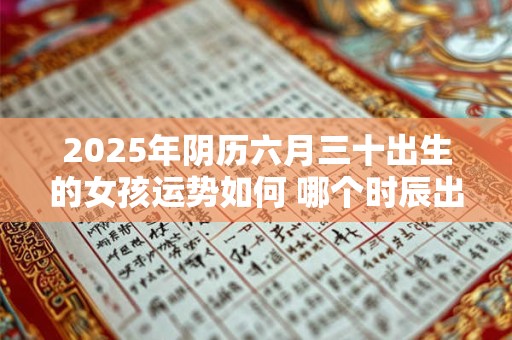 2025年阴历六月三十出生的女孩运势如何 哪个时辰出生好