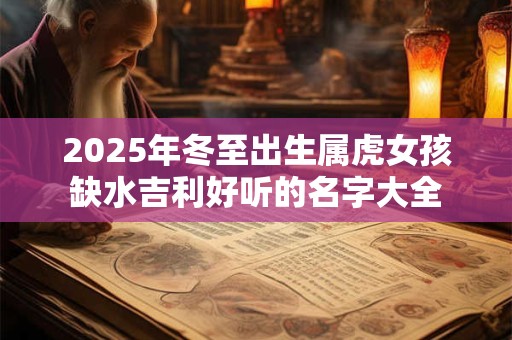 2025年冬至出生属虎女孩缺水吉利好听的名字大全