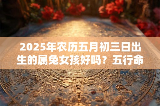 2025年农历五月初三日出生的属兔女孩好吗？五行命理详解