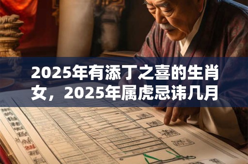 2025年有添丁之喜的生肖女，2025年属虎忌讳几月出生？