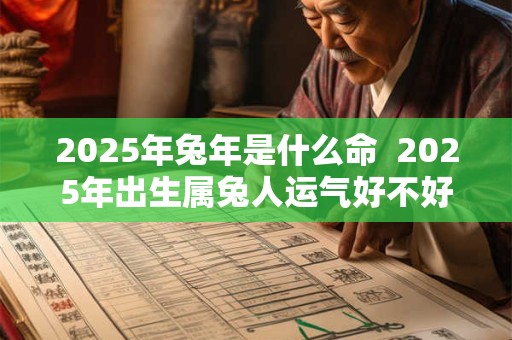 2025年兔年是什么命  2025年出生属兔人运气好不好