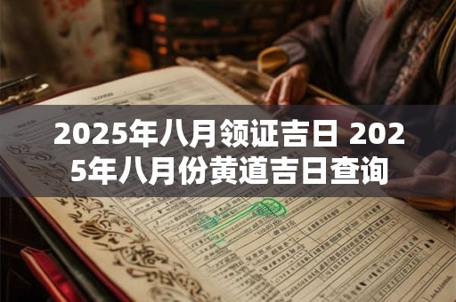 2026年八月领证吉日 2026年八月份黄道吉日查询
