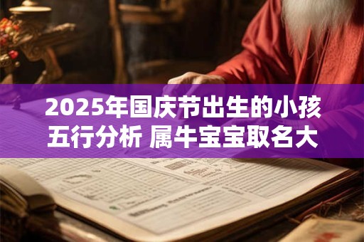 2025年国庆节出生的小孩五行分析 属牛宝宝取名大全