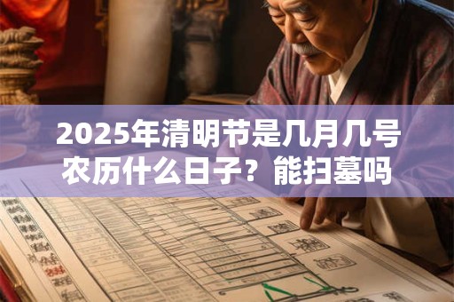 2026年清明节是几月几号农历什么日子？能扫墓吗