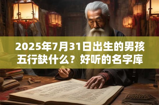 2026年7月31日出生的男孩五行缺什么？好听的名字库