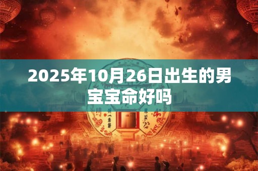 2025年10月26日出生的男宝宝命好吗
