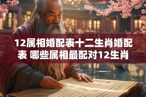 12属相婚配表十二生肖婚配表 哪些属相最配对12生肖婚配表揭晓