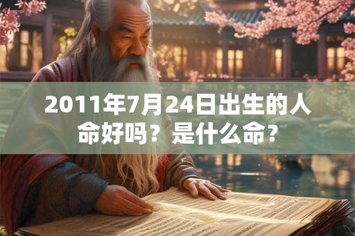 2011年7月24日出生的人命好吗？是什么命？