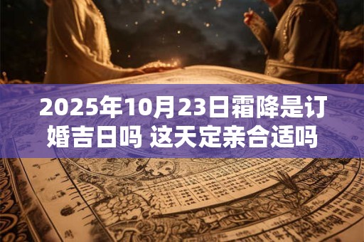 2025年10月23日霜降是订婚吉日吗 这天定亲合适吗 2025年10月23日霜降是订婚吉日吗 这天定亲合适吗