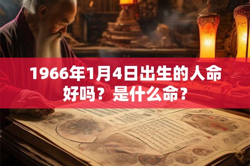 1966年1月4日出生的人命好吗?是什么命? 1966年1月4日出生的人命好吗?是什么命?