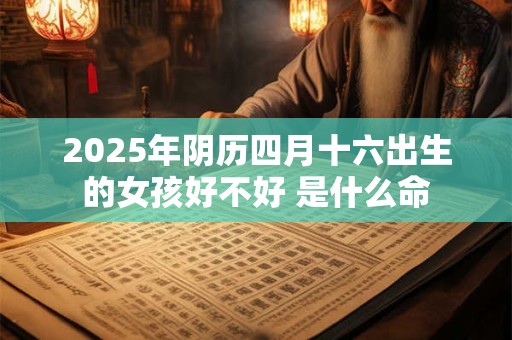 2025年阴历四月十六出生的女孩好不好 是什么命