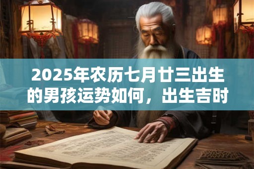2025年农历七月廿三出生的男孩运势如何,出生吉时是什么? 2025年农历七月廿三出生的男孩运势如何,出生吉时是什么?