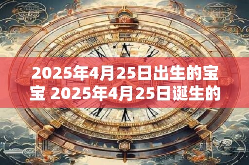 2025年4月25日出生的宝宝 2025年4月25日诞生的宝宝是谁
