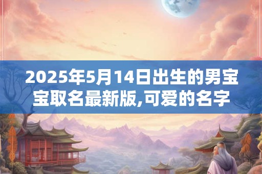 2025年5月14日出生的男宝宝取名最新版,可爱的名字