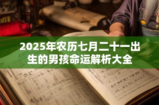 2025年农历七月二十一出生的男孩命运解析大全
